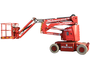 Articulated boom lift 12m battery