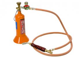 Plumber's flask with burner