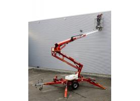 Articulated boom lift on trailer 17m